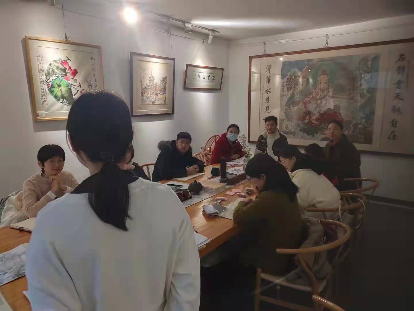 会员动态|商会理事薛海涛的花一同东方书沿海画院举办多场文化艺术活动(图21)