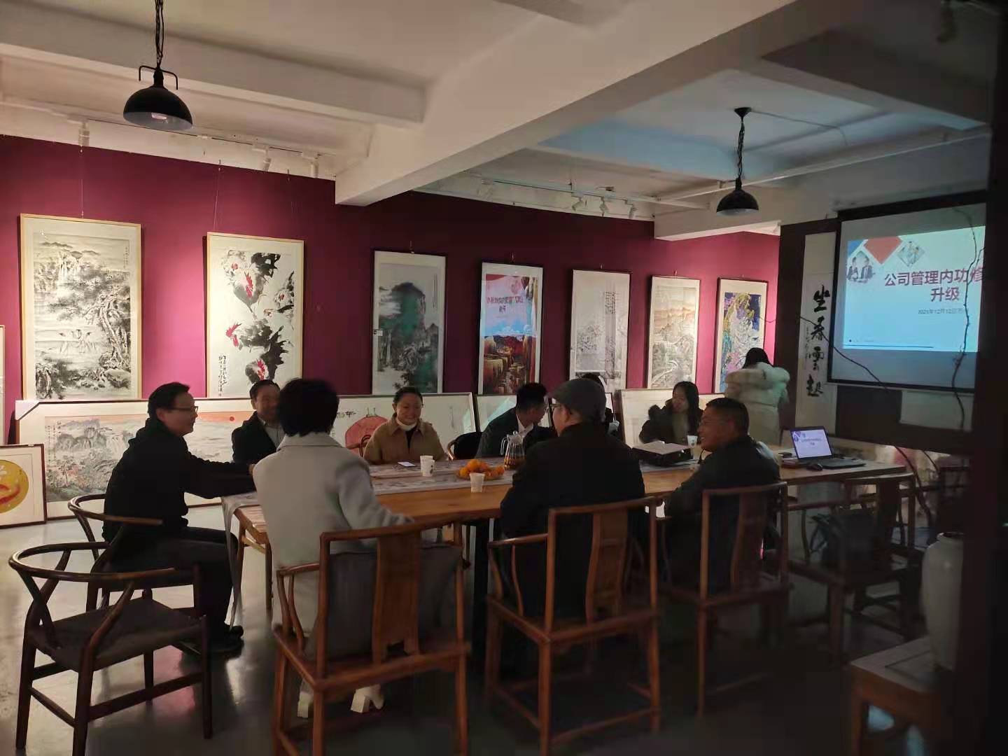 会员动态|商会理事薛海涛的花一同东方书沿海画院举办多场文化艺术活动(图33)