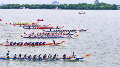 乘风破浪，勇往直前！苏州市山东商会龙舟队参加2024金鸡湖端午龙舟赛(图4)